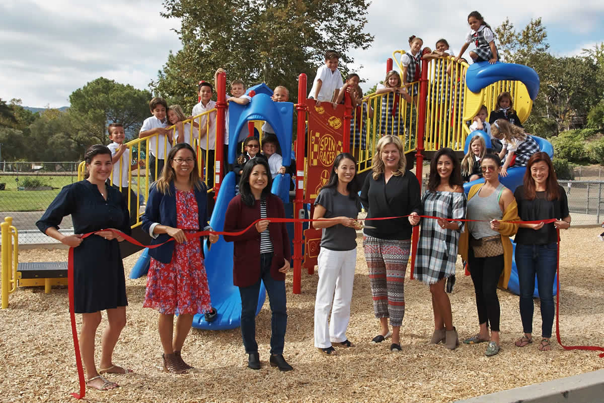 Playground Ribbon Cutting